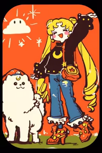 Page 225 of Sailor moon art compilation - preview thumbnail