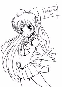 Page 205 of sailor moon art compilation - preview thumbnail