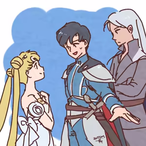 Page 339 of sailor moon art compilation - preview thumbnail