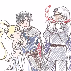 Page 340 of sailor moon art compilation - preview thumbnail