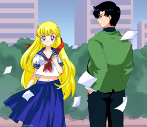 Page 115 of sailor moon art compilation - preview thumbnail