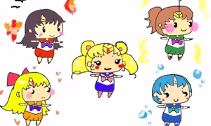 Page 182 of sailor moon art compilation - preview thumbnail