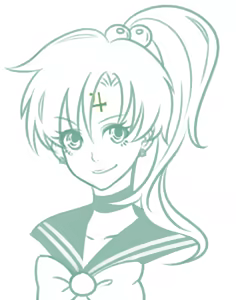 Page 227 of sailor moon art compilation - preview thumbnail