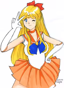 Page 252 of sailor moon art compilation - preview thumbnail