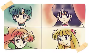 Page 52 of sailor moon art compilation - preview thumbnail