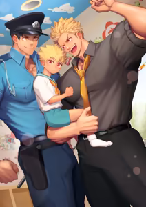 Page 2 of おまわり×若パパ鬼エッチ!! - preview thumbnail