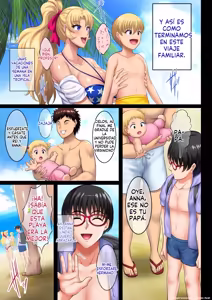 Page 21 of InCha Otouto ga Nangoku Beach de Kinpatsu Bakunyuu Oyako o Matomete Netotte Haramaseru Hanashi (Spanish) MTL - preview thumbnail