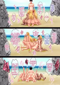 Page 469 of InCha Otouto ga Nangoku Beach de Kinpatsu Bakunyuu Oyako o Matomete Netotte Haramaseru Hanashi (Spanish) MTL - preview thumbnail