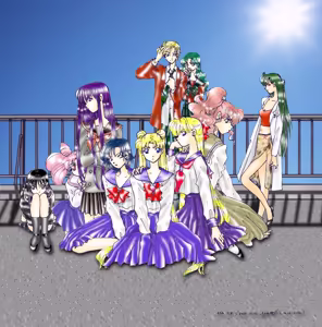 Page 107 of sailor moon art compilation - preview thumbnail