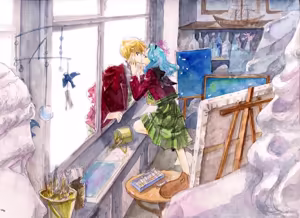 Page 104 of sailor moon art compilation - preview thumbnail