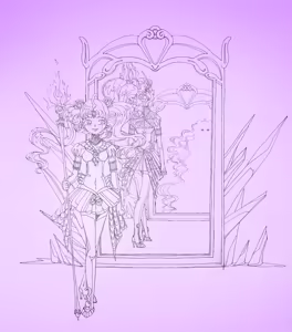 Page 108 of sailor moon art compilation - preview thumbnail