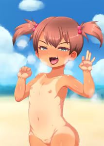 Page 32 of Chibikko Beach Ecchi! -Hiyake Gaki Bitch to Pedo Imouto-chan- | 꼬맹이 해변 섹스!～선탠 꼬맹이 빗치와 페〇 여동생～ - preview thumbnail