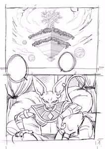 Page 40 of VIDEL X BEERUS ARTWORK PROCESS - preview thumbnail