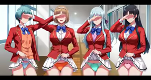 Page 235 of Motto Hageshiku, Skirt no Naka o Sukihoudai Ijirareteru CG-shuu - preview thumbnail