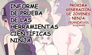 Jisedai Kunoichi Ikusei no Maki Sumire Hen Kagaku Ningu Shiyou Chousa Houkoku｜Próxima Generación de Jóvenes Ninja׃ Crianza. Vol. Aldeanos - Informe de Prueba de las Herramientas Científicas Ninja — hentai manga cover on Fhentai