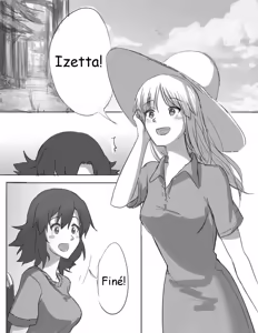 Page 3 of Finé and Izetta's 3-Day Holiday - Kudamonoichizu - MuziYuri - preview thumbnail