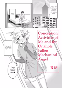 Onaho Ochishita Kikai Tenshisama to Ore no Ninshin Katsudou | Conception Activities of Me and the Onahole Fallen Mechanical Angel — hentai manga cover on Fhentai