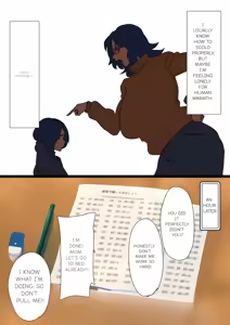 Page 4 of Let's give a Strict Mom some color!! ~~A warm winter in the holiday season - preview thumbnail
