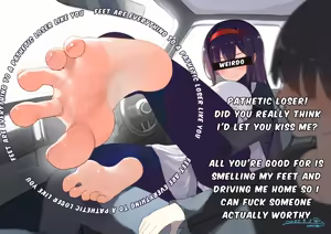 Random foot caption set for pathetic Censored Betas - hentai manga cover image