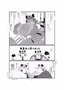 Page 67 of 双子の関西弁虎おっさんが騙されてAV出演する本 - preview thumbnail