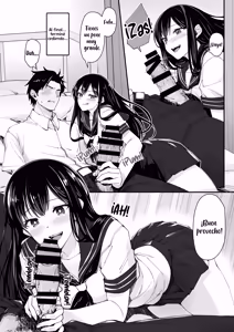 Page 6 of Kyokon Daisuki Tonari no Kurokami Gal｜A la gal que se sienta junto a mí le gustan los miembros grandes - preview thumbnail