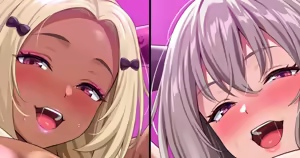 白ギャル黒ギャルW〇ちゃんディルド — hentai manga cover on Fhentai