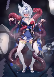 被触手寄生淫堕的狐娘巫女（r18） — hentai manga cover on Fhentai