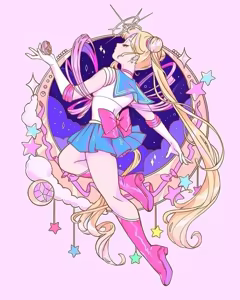 Page 210 of Sailor moon art compilation - preview thumbnail