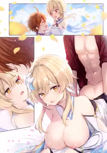Page 22 of Tarutariya ni joushiki kaihen suimin o kakerare, ecchi shoubu shite kureru Hotaru-chan no ecchi manga ③ (Genshin Impact) | 被达达利亚用常识改变催眠，并与其展开H对决的荧色色漫画 - preview thumbnail