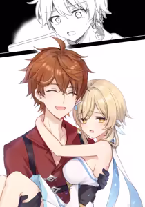 Page 30 of Tarutariya ni joushiki kaihen suimin o kakerare, ecchi shoubu shite kureru Hotaru-chan no ecchi manga ③ (Genshin Impact) | 被达达利亚用常识改变催眠，并与其展开H对决的荧色色漫画 - preview thumbnail