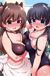 Page 43 of Chou Bitch de Chou Kawaii Joshi-tachi ga Saikou no Omotenashi o Shite Kureru Gakuensai! Maid Fuku, Sukumizu, Bloomer de Gohoushi Gassen!! - preview thumbnail
