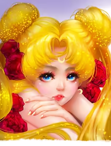 Page 123 of Sailor moon art compilation - preview thumbnail