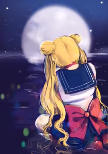 Page 129 of Sailor moon art compilation - preview thumbnail