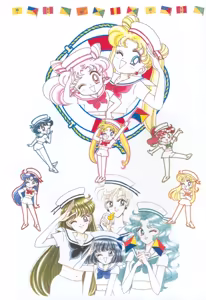 Page 190 of Sailor moon art compilation - preview thumbnail