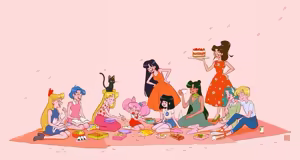Page 455 of Sailor moon art compilation - preview thumbnail