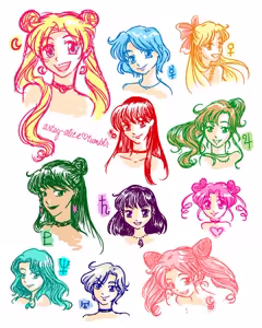 Page 471 of Sailor moon art compilation - preview thumbnail
