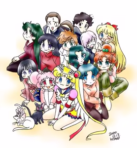 Page 83 of Sailor moon art compilation - preview thumbnail
