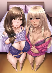Tonari Hitozuma-tachi ga Yuuwaku Shite Kuru Ken. Bitch Hitozuma Darake no Mansion de Sakusei Haramase Josei Yuui Harem — hentai manga cover on Fhentai