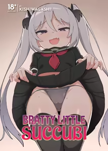 Mesugaki Succubus-tachi ni Shiboritorareru Hon | Bratty Little Succubi (decensored) — hentai manga cover on Fhentai