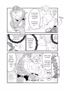 Page 42 of ケモおっさんと布団の上でプロレスごっこ | Futon Pro Wrestling League - preview thumbnail