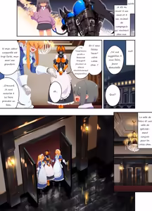 Page 11 of dNJ - Une femme de ménage travaillant dans une combinaison spéciale en caoutchouc + Attachons la femme de ménage en caoutchouc et le chien coquin et jouons avec eux. - preview thumbnail