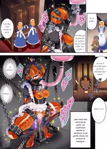 Page 6 of dNJ - Une femme de ménage travaillant dans une combinaison spéciale en caoutchouc + Attachons la femme de ménage en caoutchouc et le chien coquin et jouons avec eux. - preview thumbnail