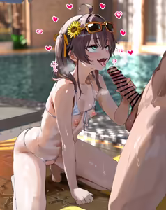 Page 91 of 水着まちゅりとプールで野外青姦フェラなかだし交尾CG集❤ - preview thumbnail
