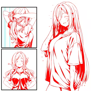 Page 4 of 髪をほどいたお風呂上りの莉波お姉ちゃん - preview thumbnail