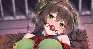 テーブルに縛り付けられローターで責められるシチュ（差分10枚） — hentai manga cover on Fhentai