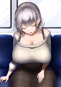 寝てる間に谷間に大量ぶっかけされてしまう団長 — hentai manga cover on Fhentai