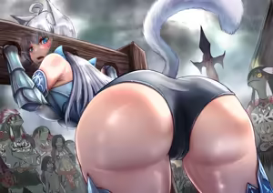 Page 105 of 沼地の種族（カッパ）に敗北し、拘束台で尻子玉ぶっこ抜き処刑される姫騎士SS - preview thumbnail