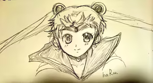 Page 43 of sailor moon art compilation - preview thumbnail