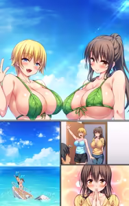 Page 34 of Kyonyuu Hitozuma Shimai to Mujintou de Fuufu Gokko Icha Love Sex ｜ 与巨乳人妻姐妹在无人岛上的夫妇过家家性福生活 - preview thumbnail