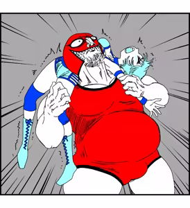Page 14 of Pro Wrestling - Red Mask vs. Blue Girl - preview thumbnail